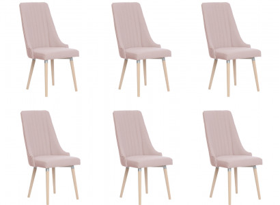 6x Chaises Chaise Rembourrée Design Moderne Set Salle de Séjour Fauteuil Complet Nouveau